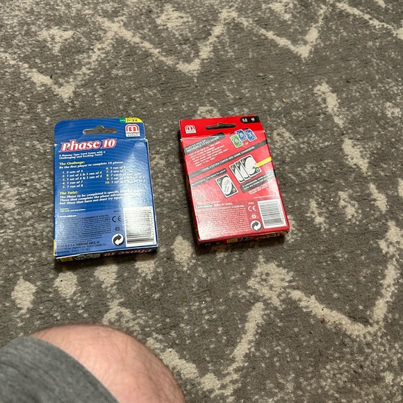 New Uno card game and used Phase 10 card game - Picture 2 of 2